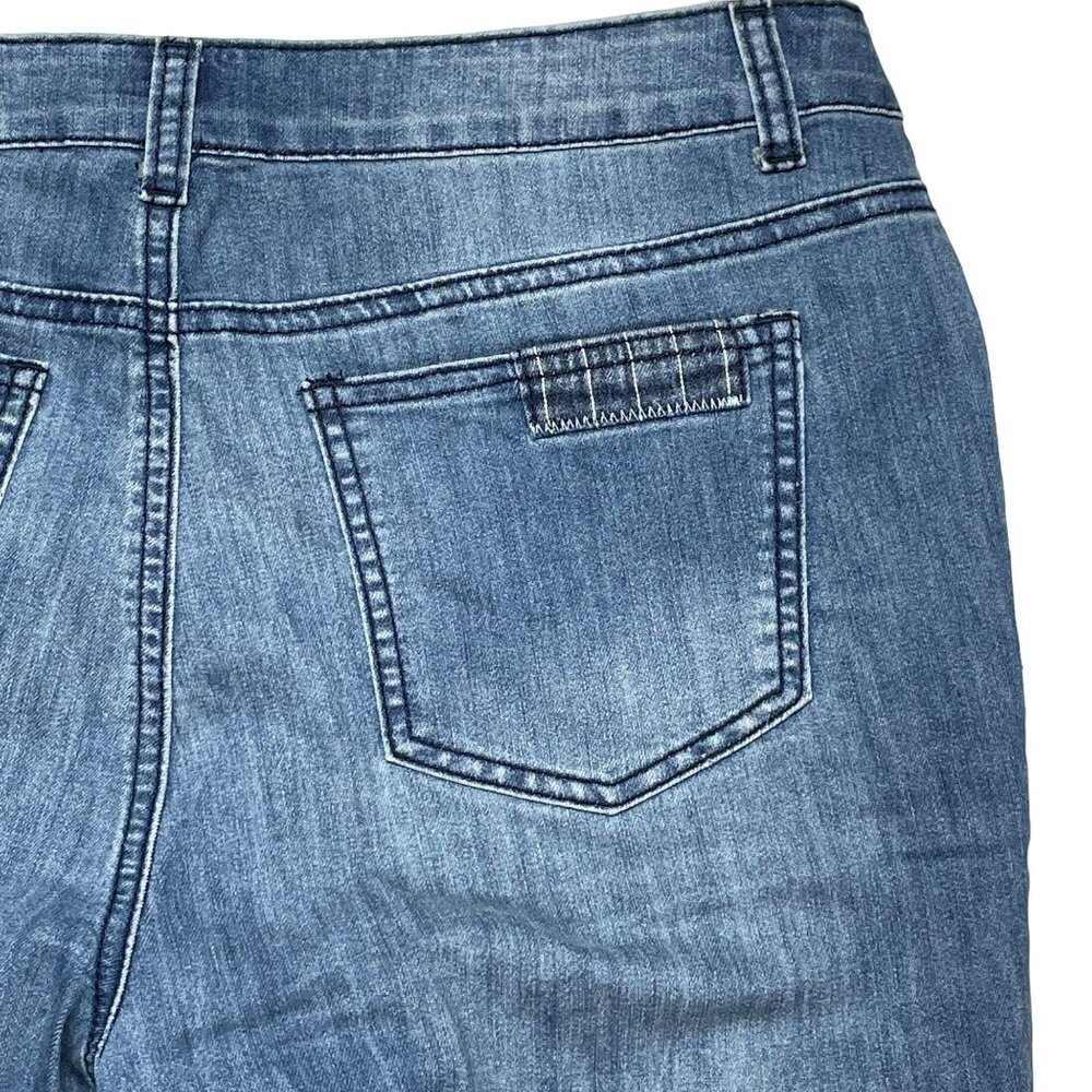 Indigo Thread Co 14 Patchwork Cropped Jeans - image 5